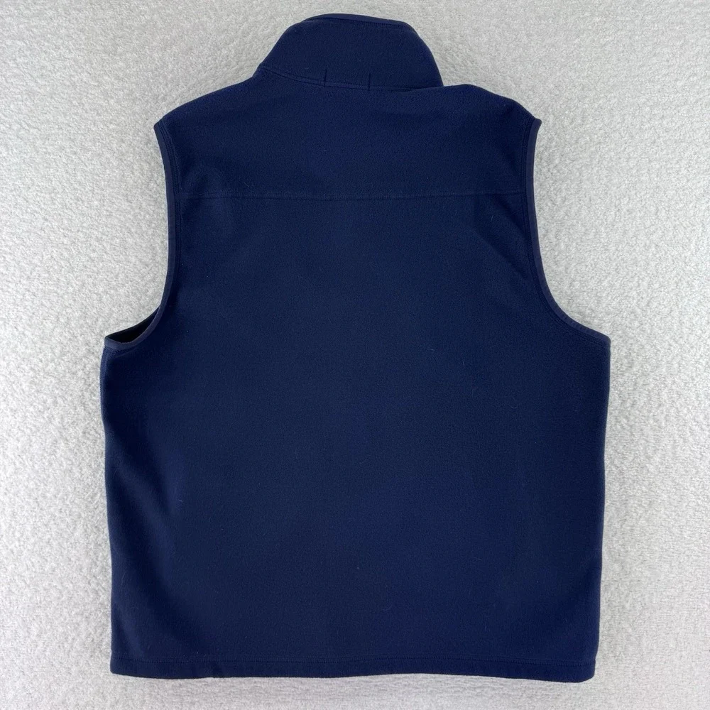 Polo Ralph Lauren Fleece Full Zip Vest Mens Large Navy Blue